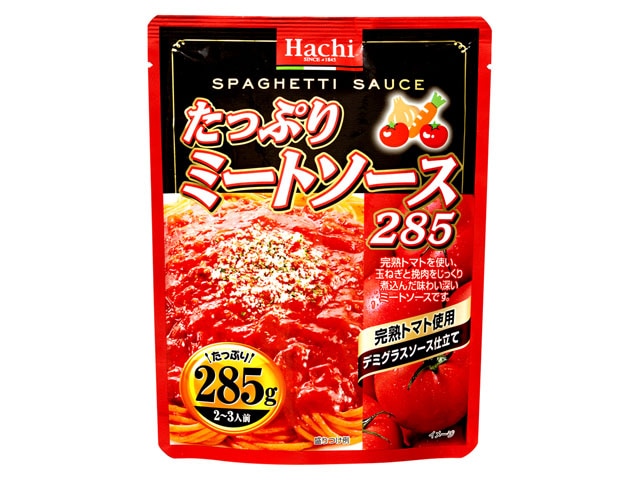 ハチ食品たっぷりミートソース285g※軽（ご注文単位24個）【直送品】