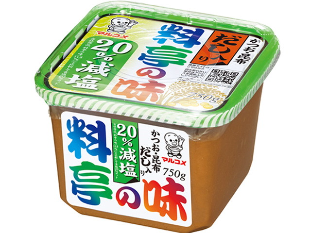 マルコメだし入り味噌料亭の味減塩750g※軽（ご注文単位8個）【直送品】