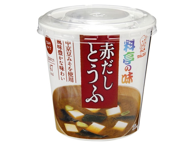 マルコメ料亭の味赤だしとうふカップ1食※軽（ご注文単位6個）【直送品】