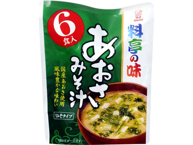 マルコメお徳用料亭の味あおさ17g6袋 ※軽（ご注文単位7個）【直送品】