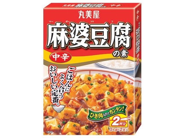 丸美屋麻婆豆腐の素中辛162g※軽（ご注文単位10個）【直送品】