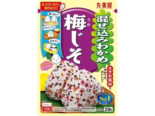 丸美屋混ぜ込みわかめ梅じそ29g※軽（ご注文単位10個）【直送品】