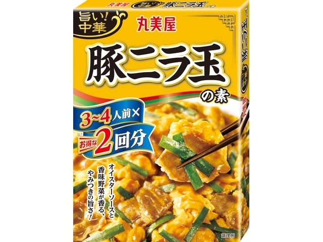 丸美屋旨い中華2杯分豚ニラ玉の素70g2袋 ※軽（ご注文単位10個）【直送品】