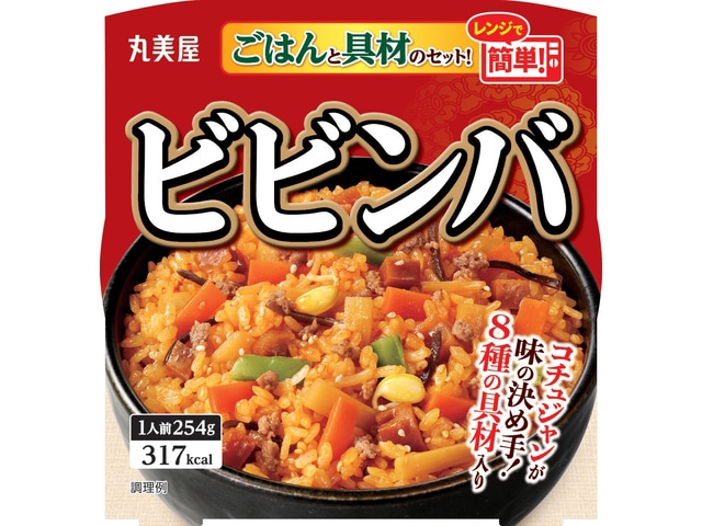 丸美屋ビビンバごはん付きカップ254g※軽（ご注文単位6個）【直送品】