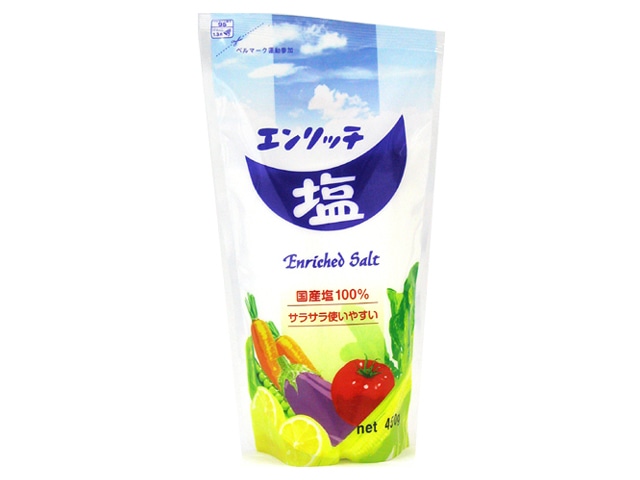 エンリッチ食塩450g※軽（ご注文単位5個）【直送品】