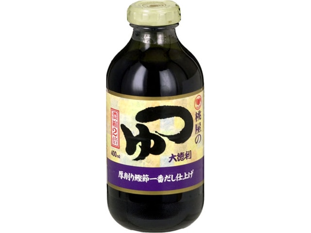 桃屋つゆ大徳利（濃縮2倍）400ml※軽（ご注文単位12個）【直送品】