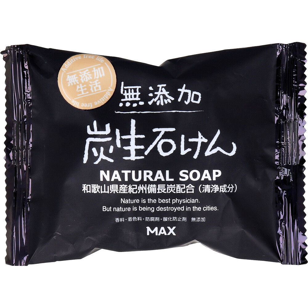 マックス　無添加 炭生石けん 80g　1個（ご注文単位1個）【直送品】