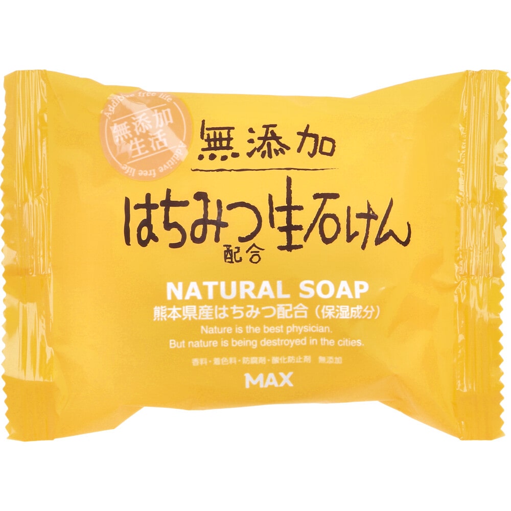 マックス　無添加 はちみつ配合生石けん 80g　1個（ご注文単位1個）【直送品】