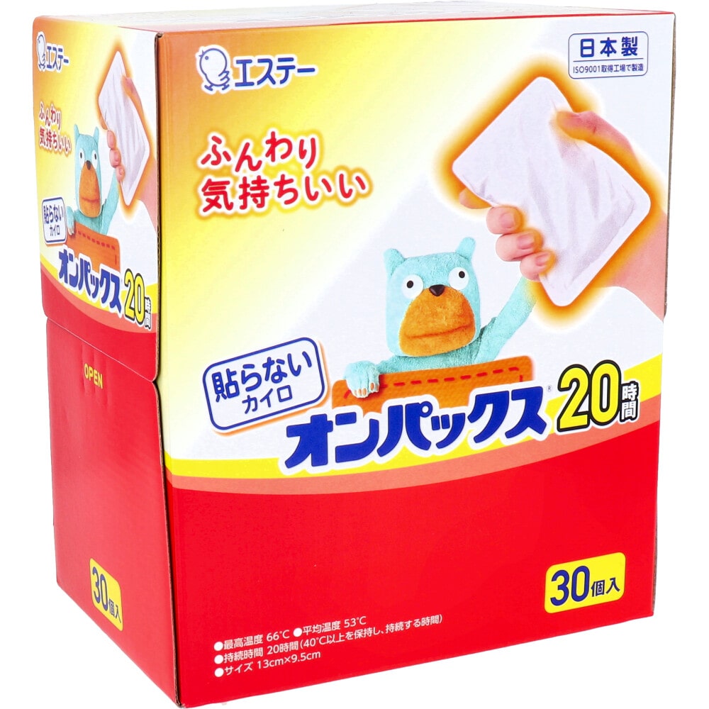 エステー　貼らないオンパックス 30個入　1パック（ご注文単位1パック）【直送品】