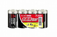 三菱電機 単1電池 R20PUD/4S  ［4本 /マンガン］ R20PUD4S 1個（ご注文単位1個）【直送品】