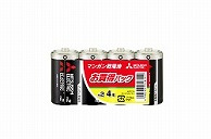 三菱電機 単2電池 R14PUD/4S  ［4本 /マンガン］ R14PUD4S 1個（ご注文単位1個）【直送品】