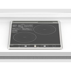 三菱電機　Mitsubishi　Electric 2口ビルトインIHクッキングヒーター［グリル無し］  ブラック CS-G217B ［2口IH /200V］ 1個（ご注文単位1個）【直送品】