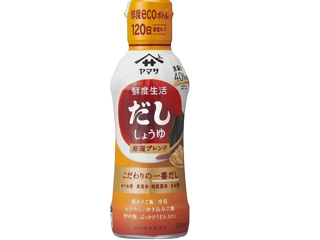 ヤマサ鮮度生活だししょうゆ鮮度ボトル300ml※軽（ご注文単位12個）【直送品】