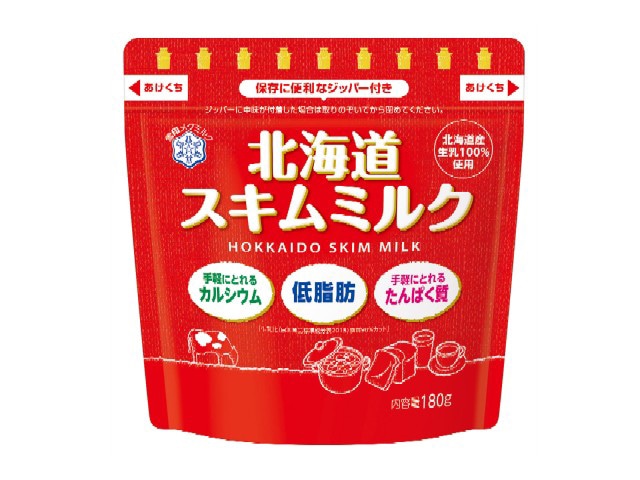 雪印北海道スキムミルク180g※軽（ご注文単位12個）【直送品】