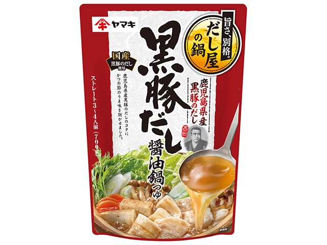 ヤマキ黒豚だし醤油鍋つゆ700g※軽（ご注文単位12個）【直送品】