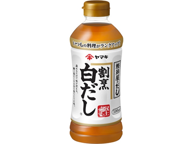 ヤマキ割烹白だしペット500ml※軽（ご注文単位12個）【直送品】