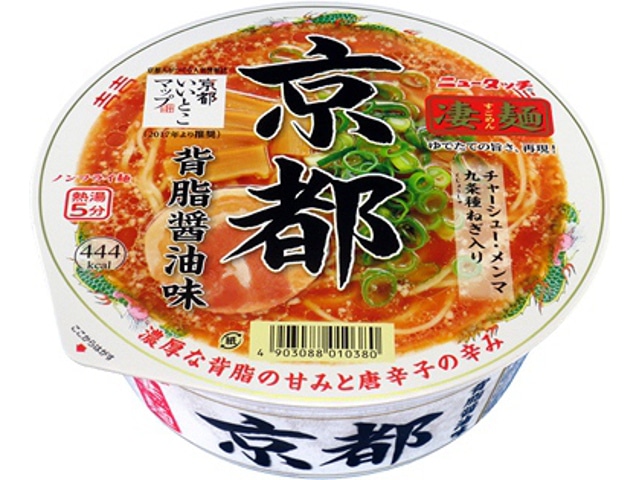 ニュータッチ凄麺京都背脂醤油味カップ124g※軽（ご注文単位12個）【直送品】