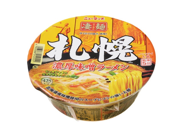 ニュータッチ凄麺札幌濃厚味噌ラーメン162g※軽（ご注文単位12個）【直送品】