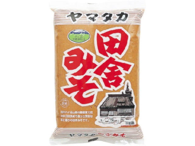 山高味噌田舎みそ1Kg※軽（ご注文単位12個）【直送品】