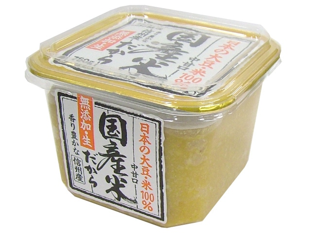 山印国産米だから（無添加生味噌）カップ750g※軽（ご注文単位6個）【直送品】