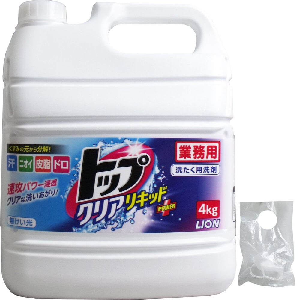 ライオン　業務用 トップ クリアリキッド 4kg　1個（ご注文単位1個）【直送品】