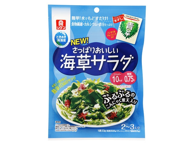 理研さっぱり海草サラダノンオイル青じそ33g※軽（ご注文単位10個）【直送品】