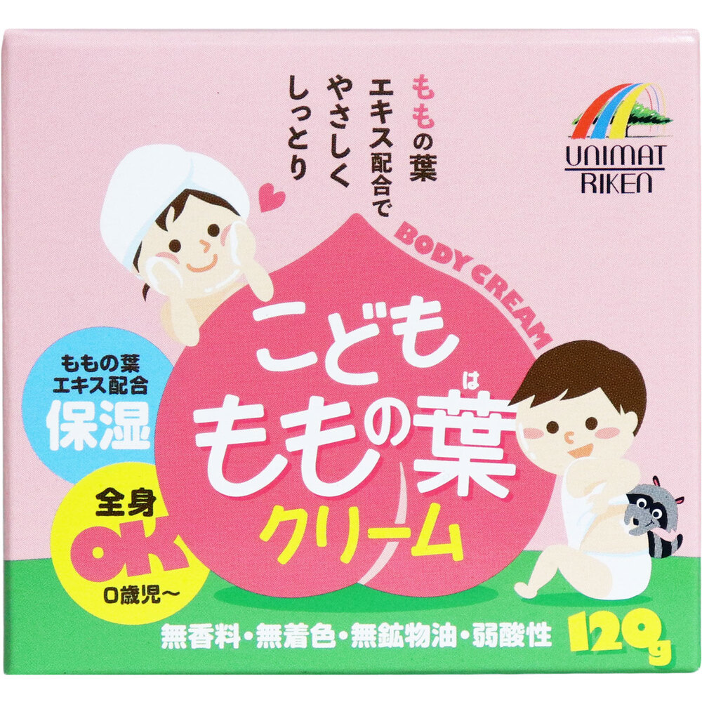 ユニマットリケン　こどもももの葉クリーム 120g　1個（ご注文単位1個）【直送品】