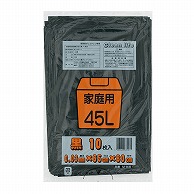 ワタナベ工業 家庭用ゴミ袋 45L　黒LLD M-65B 1パック（ご注文単位60パック）【直送品】