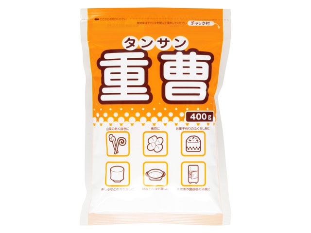 ニチノウ重曹チャック付400g※軽（ご注文単位10個）【直送品】