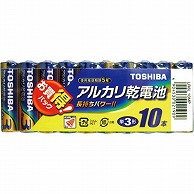 オーム電機 4904530021909 17-2034 東芝 単3形アルカリ乾電池 10本入（ご注文単位5袋）【直送品】