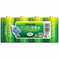 オーム電機 4904530022883 17-2025 東芝 単1形マンガン電池 4本入（ご注文単位1袋）【直送品】