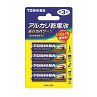 オーム電機 4904530026119 17-2089 東芝 単3形アルカリ乾電池 4個パック LR6L 4BP（ご注文単位1袋）【直送品】