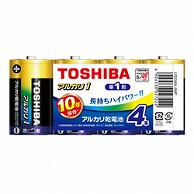 東芝 単1電池 LR20AN 4MP  ［4本 /アルカリ］ LR20AN4MP 1個（ご注文単位1個）【直送品】