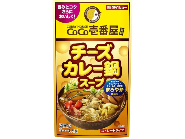 ダイショーCoCo壱番屋チーズカレー鍋スープ750g※軽（ご注文単位10個）【直送品】