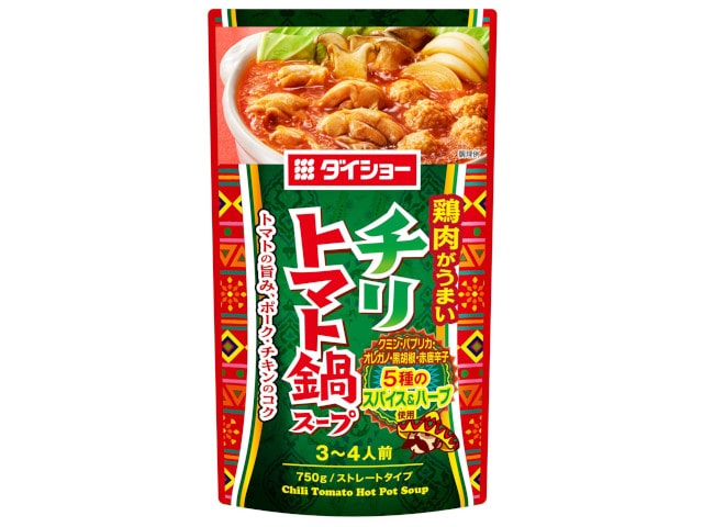 ダイショーチリトマト鍋スープ750g※軽（ご注文単位10個）【直送品】