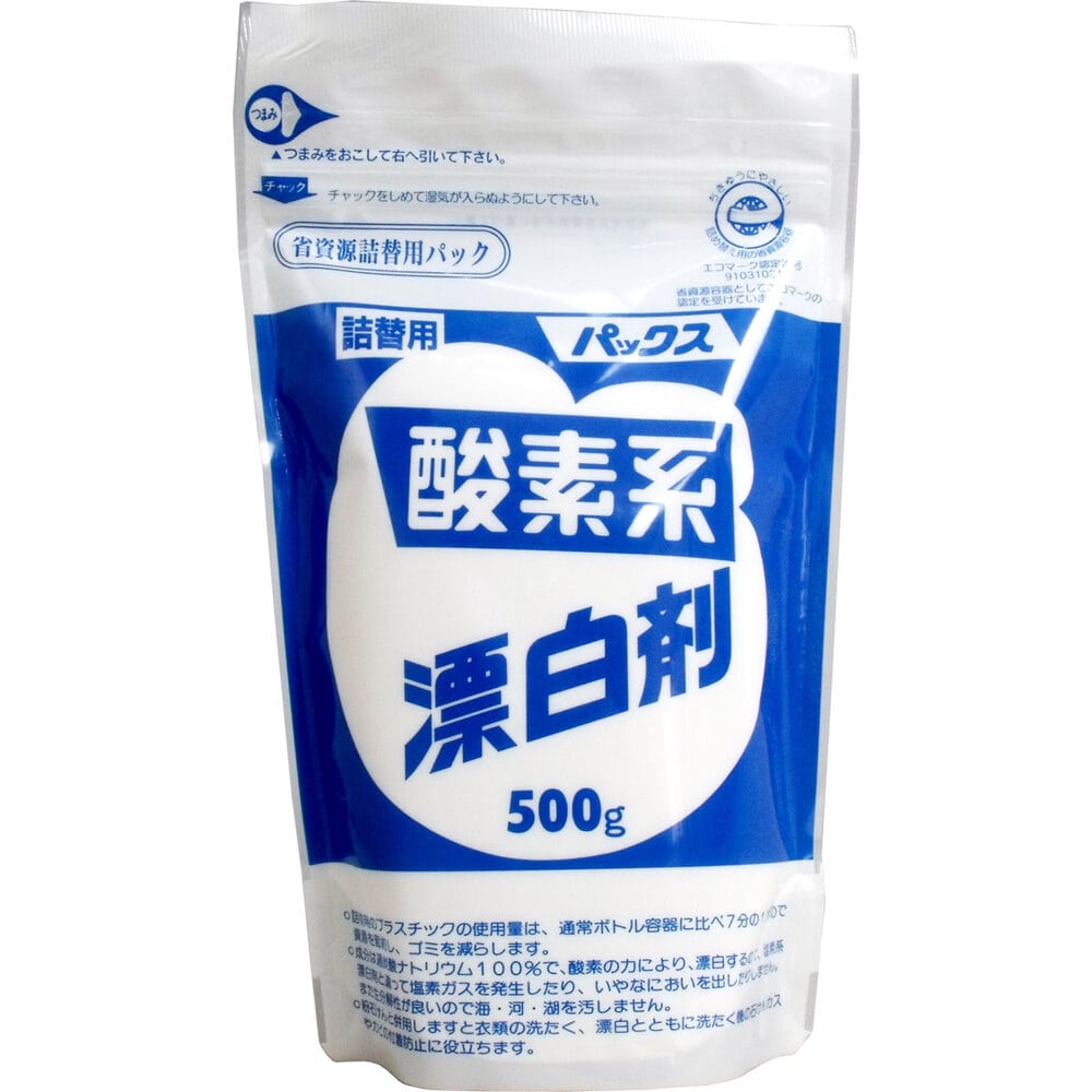 太陽油脂　パックス酸素系漂白剤 詰替用 500g　1個（ご注文単位1個）【直送品】