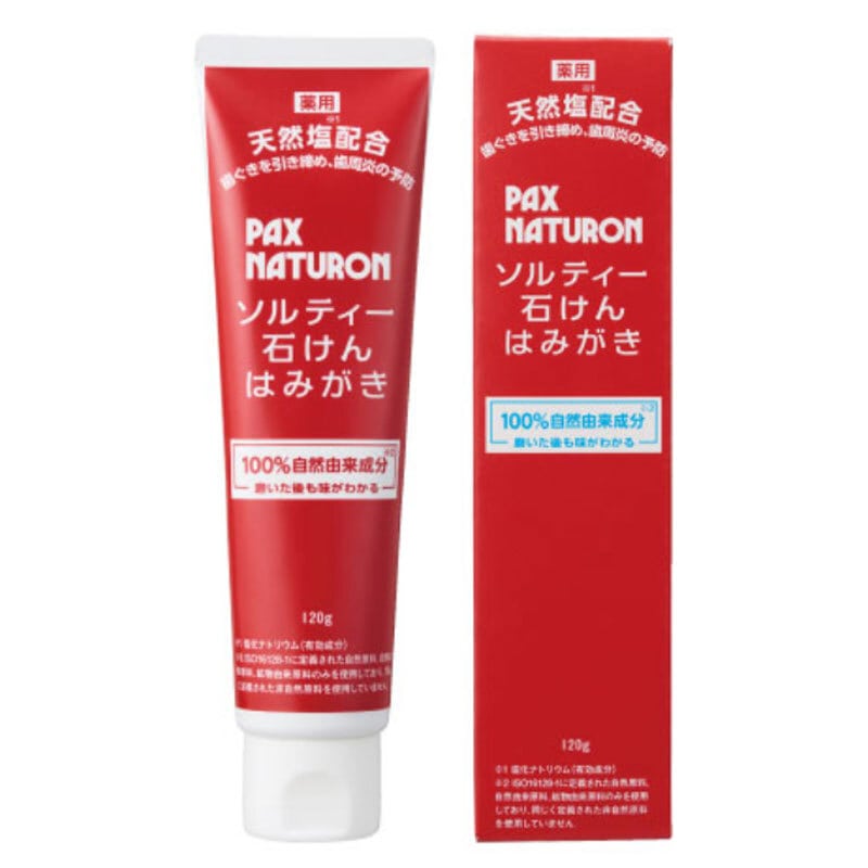 太陽油脂　パックスナチュロン 薬用ソルティー石けんはみがき 120g　1個（ご注文単位1個）【直送品】