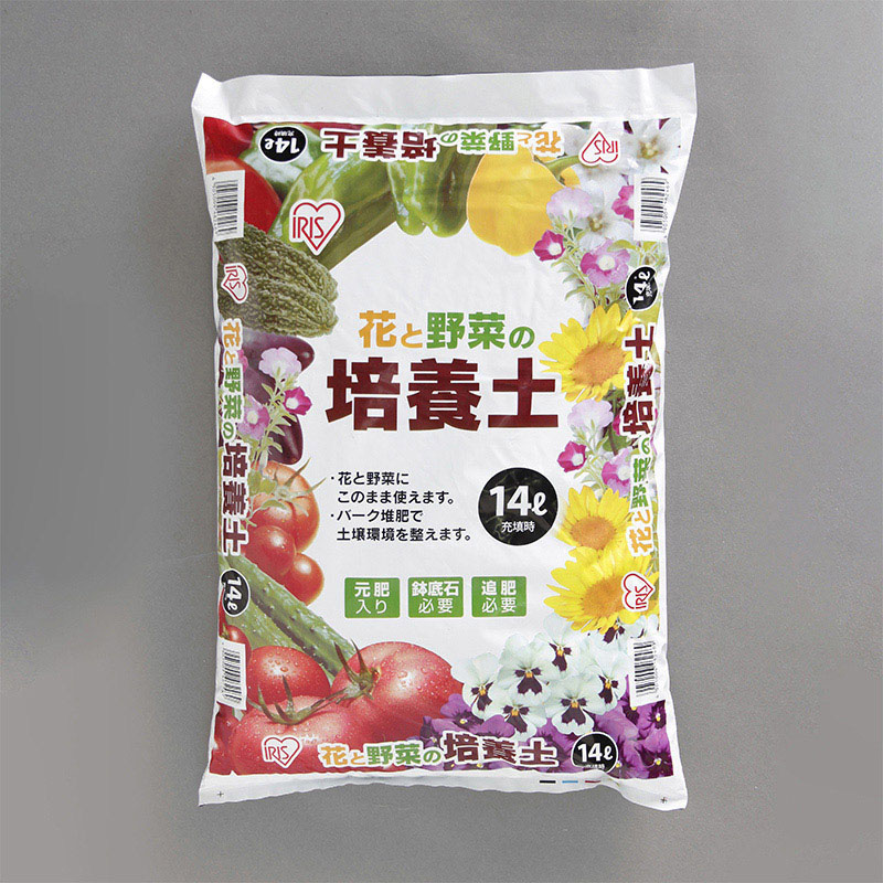 アイリスオーヤマ 花と野菜の培養土 14L  1外袋（ご注文単位1外袋）【直送品】