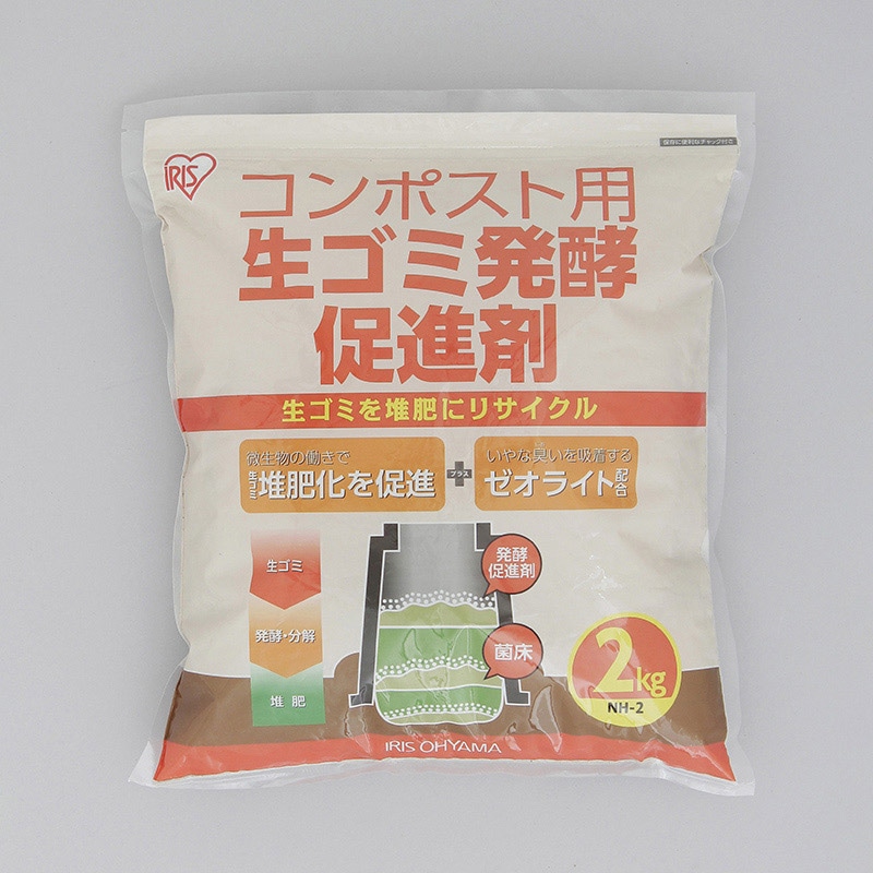 アイリスオーヤマ 生ゴミ発酵促進剤 2kg NH-2 1外袋（ご注文単位1外袋）【直送品】