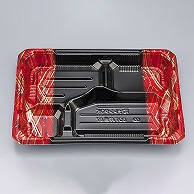 シーピー化成 弁当容器　COT弁当　本体 87（N） フレーム赤 50枚/袋（ご注文単位12袋）【直送品】