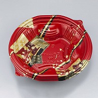 シーピー化成 丼容器　BFN丸丼　本体 190 舞絹赤 50枚/袋（ご注文単位12袋）【直送品】