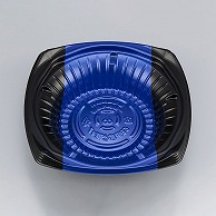 シーピー化成 丼容器　CBFまど味　本体 17 ボーダ青 50枚/袋（ご注文単位18袋）【直送品】