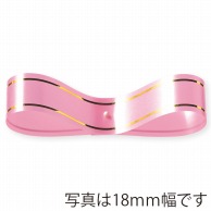 東京リボン リボン　PPリボン金線入リ　37600 12×120 #4　ピンク 1巻（ご注文単位1巻）【直送品】