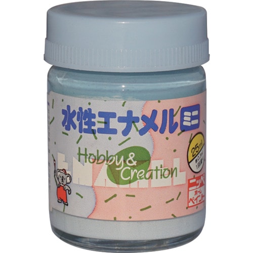 トラスコ中山 ニッぺ 水性エナメルミニ 25ml クリスタルブルー HSB019－25 859-8688  (ご注文単位1個) 【直送品】