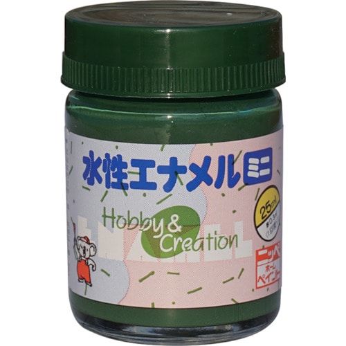 トラスコ中山 ニッぺ 水性エナメルミニ 25ml ディープグリーン HSB022－25 859-8691  (ご注文単位1個) 【直送品】