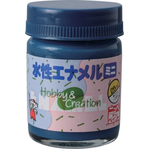 トラスコ中山 ニッぺ 水性エナメルミニ 25ml ネ－ビーブルー HSB023－25 859-8692  (ご注文単位1個) 【直送品】