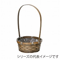 ヒルトップ 手付アレンジ鉢　バンブー φ19cm DA164 1個（ご注文単位10個）【直送品】