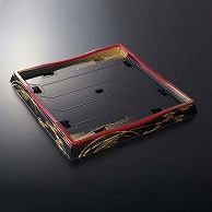 中央化学 寿司容器 HS天城 本体 40-5 やちよ赤-BK 10枚/袋（ご注文単位12袋）【直送品】