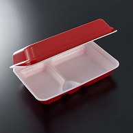 中央化学 軽食容器 街デリBOX 25-16 赤 30枚/袋（ご注文単位8袋）【直送品】