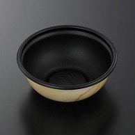 中央化学 丼容器 SD庵里丼 本体 M15深 BK-輪Y 50枚/袋（ご注文単位8袋）【直送品】